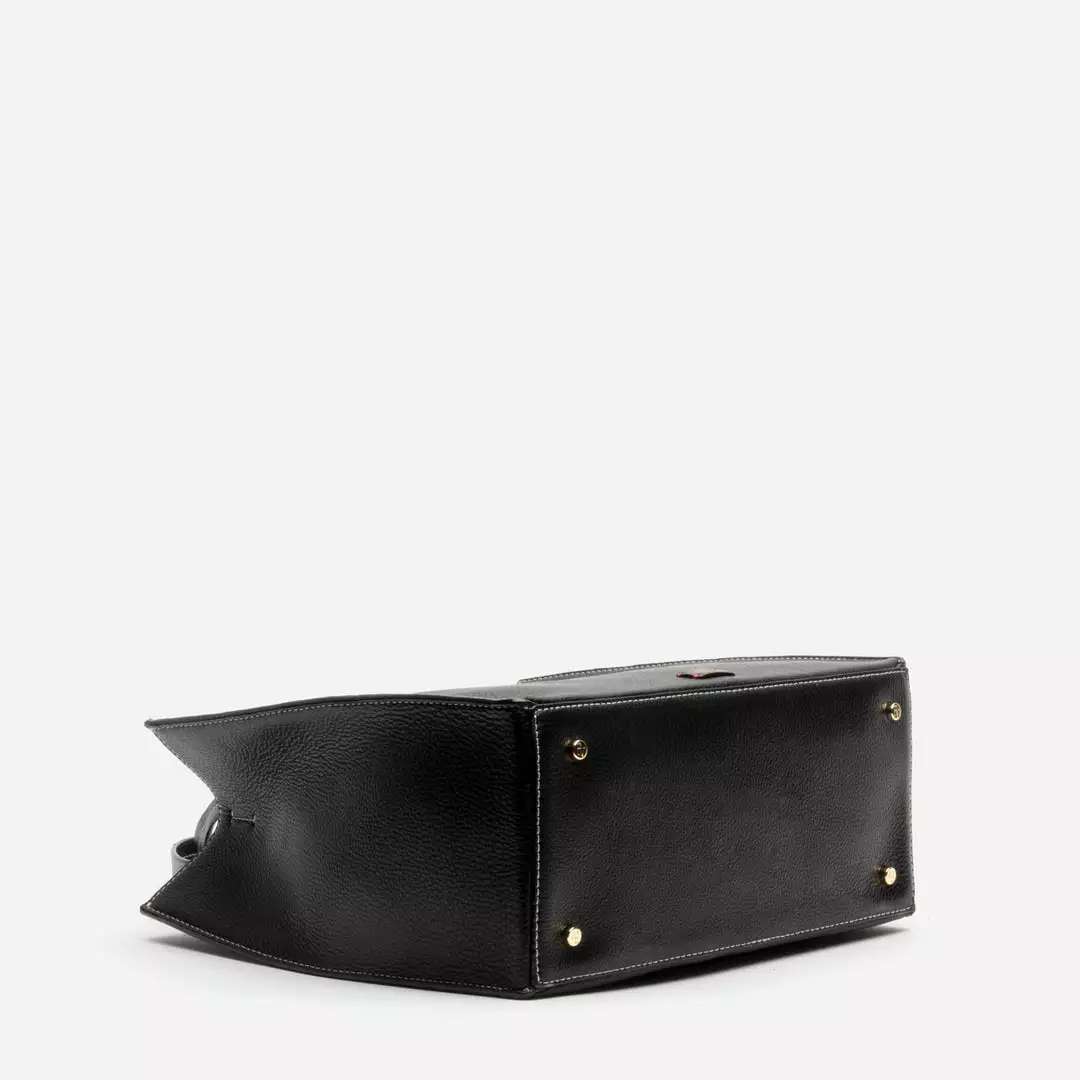 Frances Valentine Margo Tote Tumbled Leather Black 7 Frances Valentine Margo Tote Tumbled Leather Black