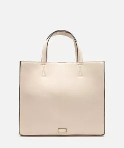 Frances Valentine Margo Tote Tumbled Leather Oyster