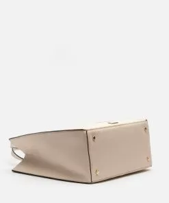 Frances Valentine Margo Tote Tumbled Leather Oyster