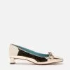 Frances Valentine Mary Mini Block Heel Vegan Platino