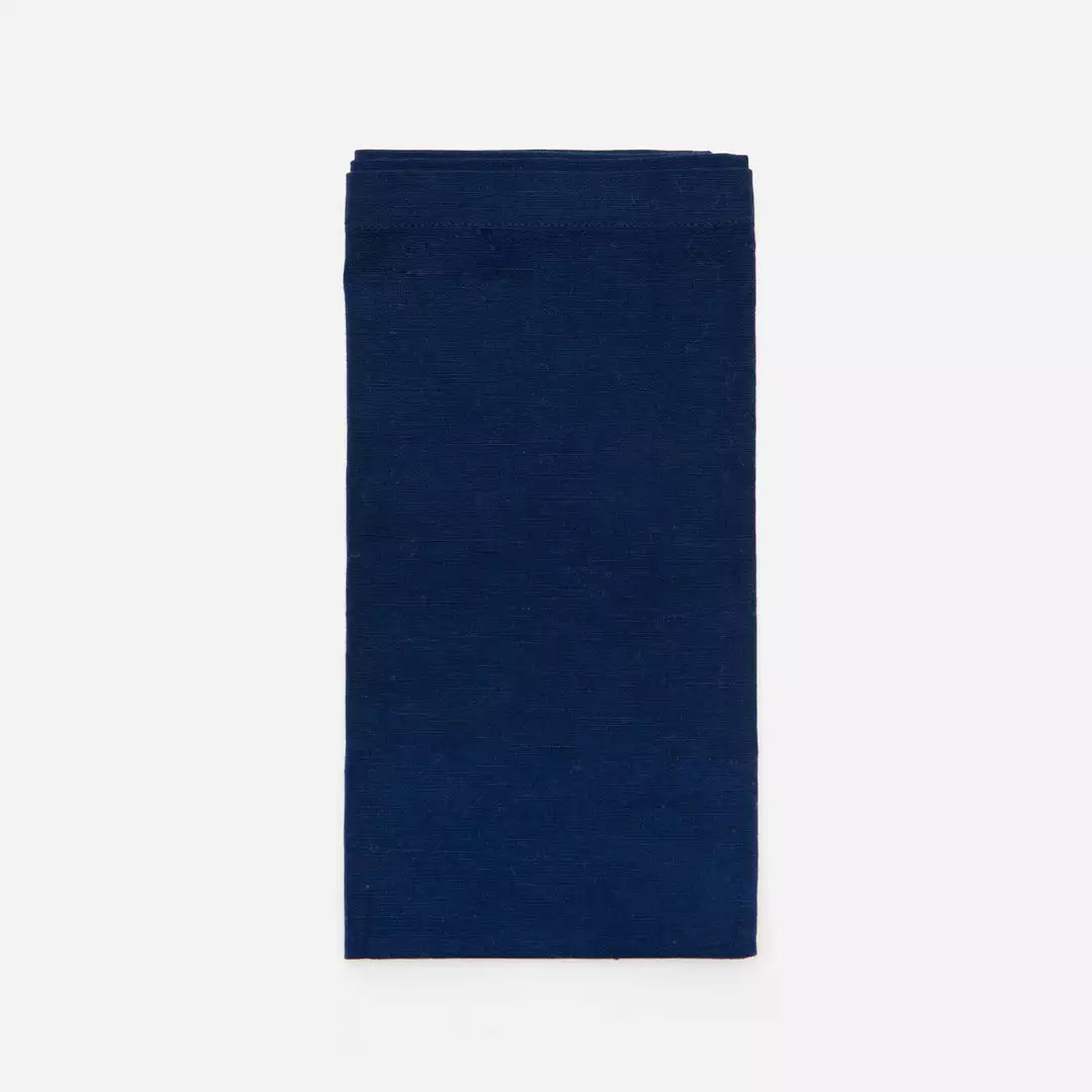 Frances Valentine Home Goods Dinner Napkin Set Navy 4 Frances Valentine Home Goods Dinner Napkin Set Navy