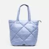 Frances Valentine HANDBAGS North South Tote Quilted Nylon Light Blue