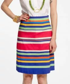Frances Valentine Slim Skirt Trixie Stripe Multi APPAREL
