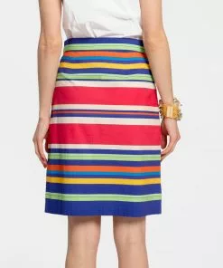 Frances Valentine Slim Skirt Trixie Stripe Multi APPAREL