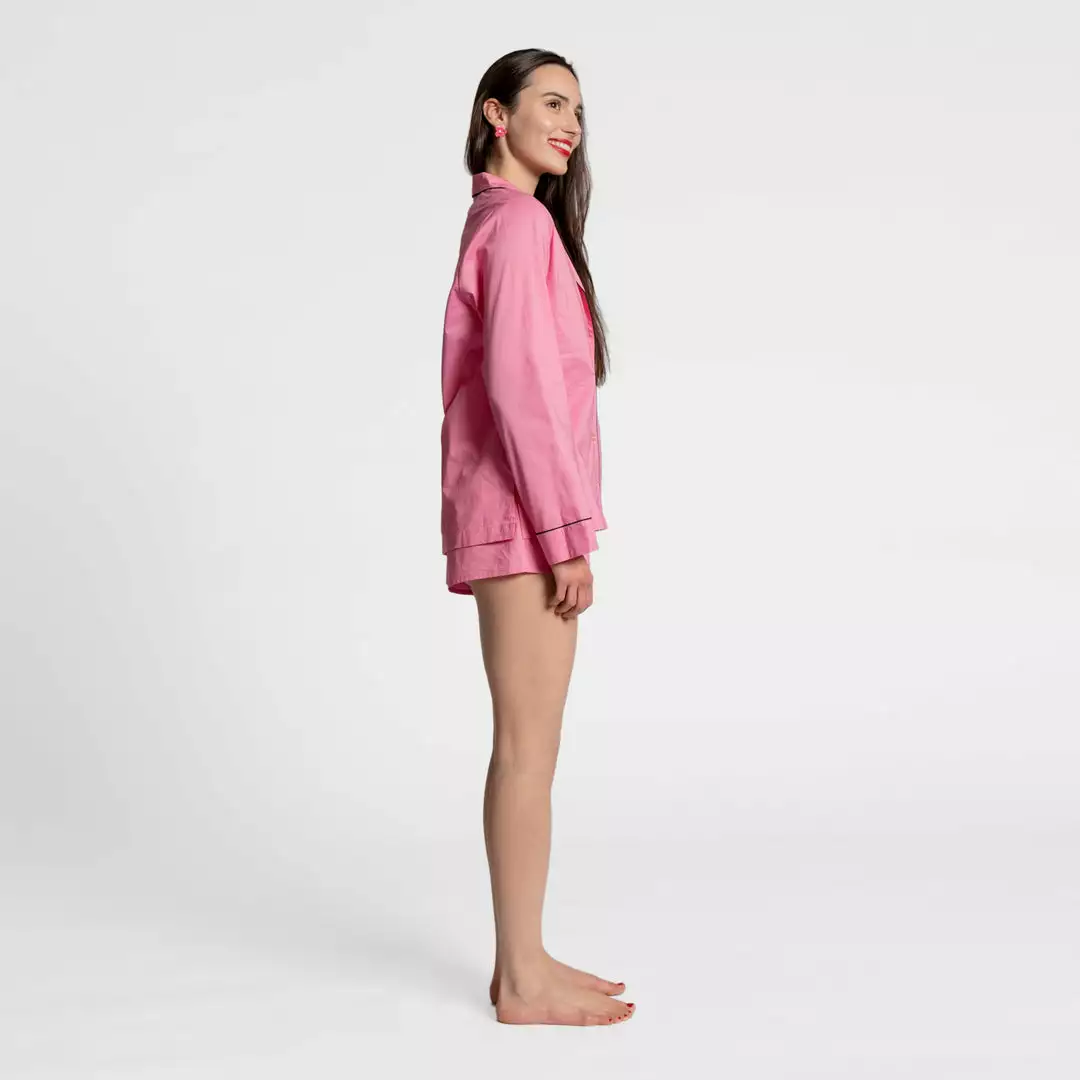 Frances Valentine Teddy Pajama Short Pink 5 Frances Valentine Teddy Pajama Short Pink