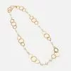 KJL Gold Pearl Disc Necklace