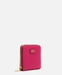 Frances Valentine Roosevelt Small Zip Wallet Pink Red Accessories