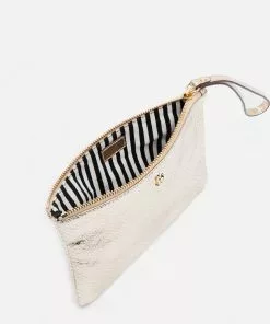 Frances Valentine Wristlet Snake Leather Platino