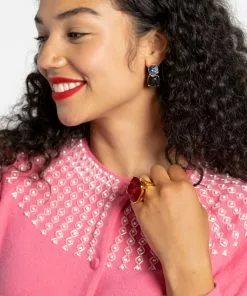 Frances Valentine RBG Beaded Cardigan Pink Wedding Guest