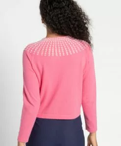 Frances Valentine RBG Beaded Cardigan Pink Wedding Guest