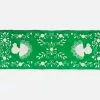 Frances Valentine Home Goods Peacock Table Runner Green Oyster