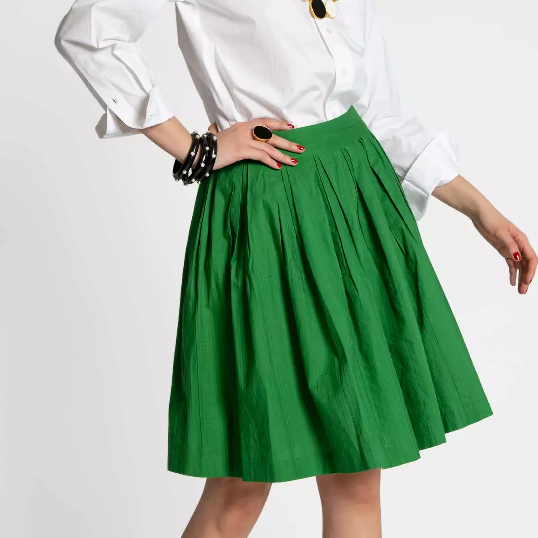 Frances Valentine APPAREL Claire Skirt Green 3 Frances Valentine APPAREL Claire Skirt Green