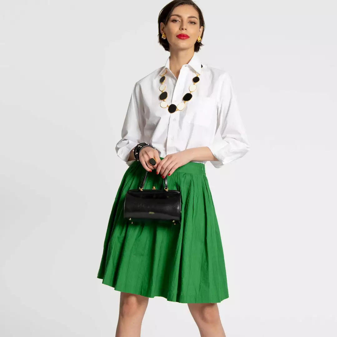 Frances Valentine APPAREL Claire Skirt Green 4 Frances Valentine APPAREL Claire Skirt Green