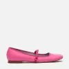 Frances Valentine Shoes Jude Mary Jane Leather Flat Pink