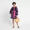 Frances Valentine APPAREL Stephanie Tunic Dress Navy Pink 2 Frances Valentine APPAREL Stephanie Tunic Dress Navy Pink