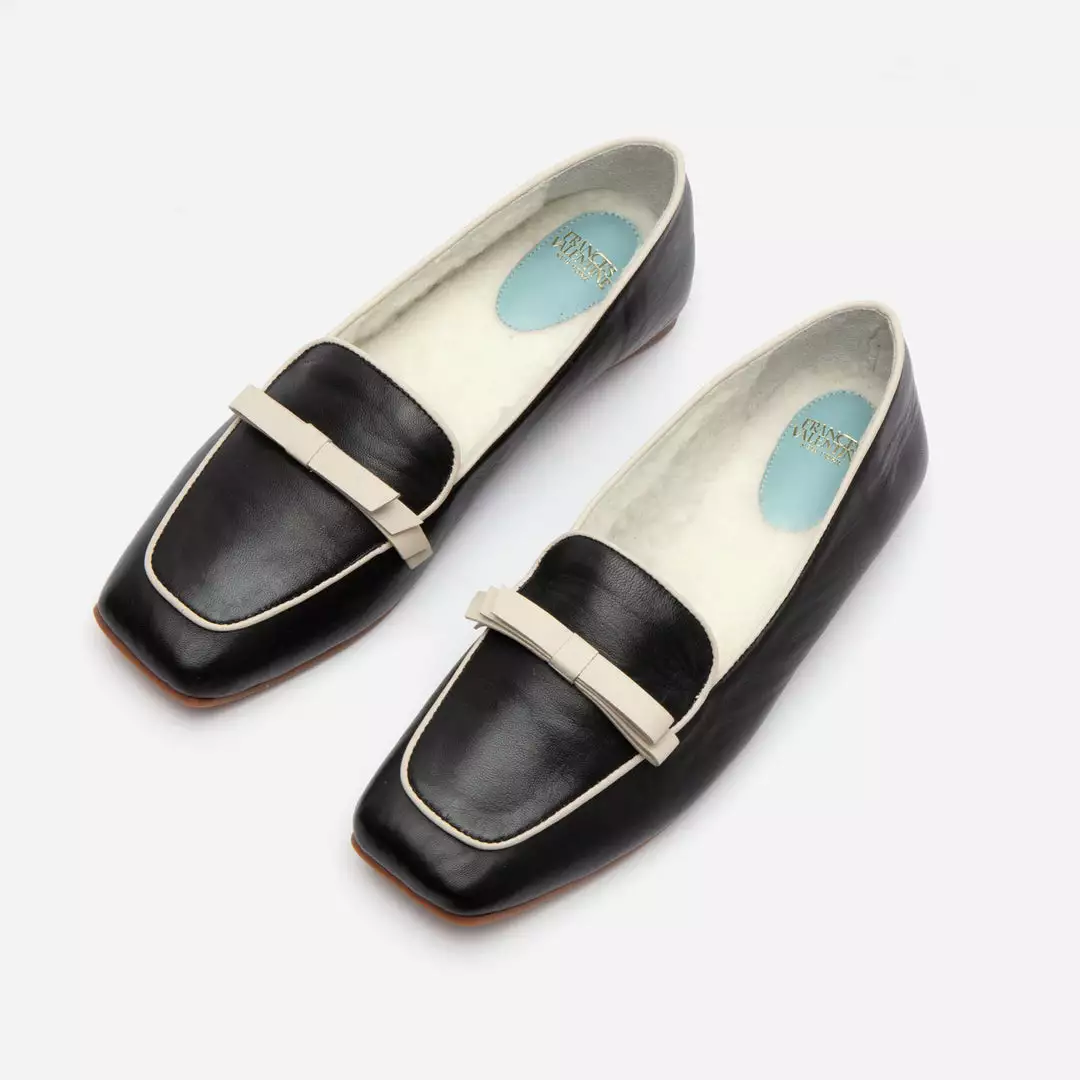 Frances Valentine Suzanne Cozy Loafer Nappa Faux Shearling Black SHOES 4 Frances Valentine Suzanne Cozy Loafer Nappa Faux Shearling Black SHOES