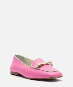 Frances Valentine Suzanne Cozy Loafer Nappa Faux Shearling Pink SHOES