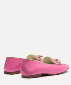 Frances Valentine Suzanne Cozy Loafer Nappa Faux Shearling Pink SHOES