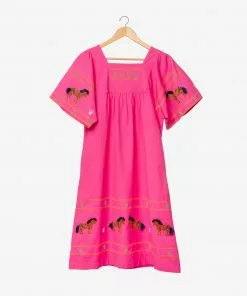 Frances Valentine APPAREL Zebra Picnic Dress Pink