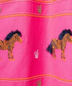 Frances Valentine APPAREL Zebra Picnic Dress Pink