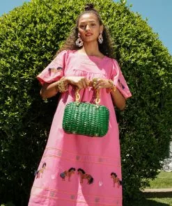 Frances Valentine APPAREL Zebra Picnic Dress Pink