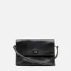 Frances Valentine Ann Crossbody Tumbled Leather Black