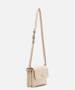 Frances Valentine NEW ARRIVALS Ann Crossbody Tumbled Leather Oyster