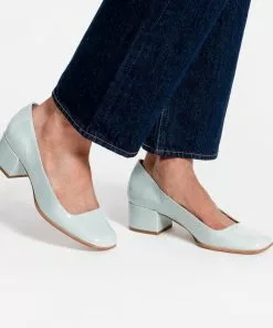 Frances Valentine Doll Pump Soft Patent Light Blue