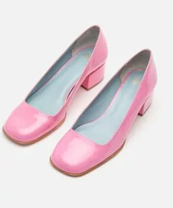 Frances Valentine Shoes Doll Pump Soft Patent Pink