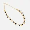 KJL Black Bead Shilling Necklace JEWELRY