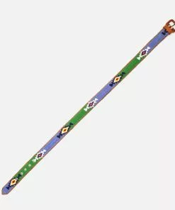 Frances Valentine Best Sellers Handwoven Guatemalan Belt Green Blue