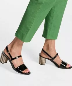 Frances Valentine SHOES Bettina Sandal Soft Patent Red