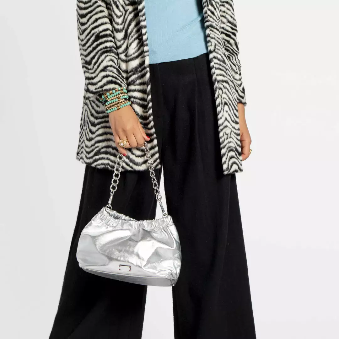 Frances Valentine Wedding Guest Bici Chain Pouch Silver 5 Frances Valentine Wedding Guest Bici Chain Pouch Silver