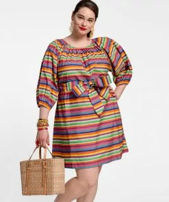 Frances Valentine Bliss Mini Dress Candy Stripe NEW ARRIVALS