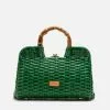 Frances Valentine HANDBAGS Buzzy Basket Wicker Green 1 Frances Valentine HANDBAGS Buzzy Basket Wicker Green