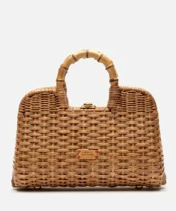 Frances Valentine Handbags Buzzy Basket Wicker Natural