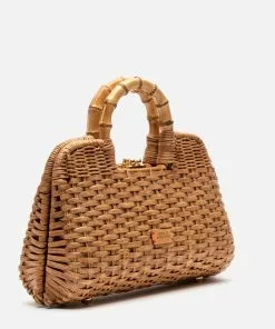 Frances Valentine Handbags Buzzy Basket Wicker Natural