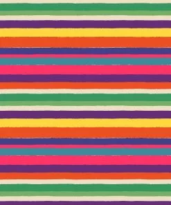 Frances Valentine Canvas Fringe Hat Candy Stripe NEW ARRIVALS