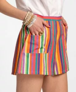 Frances Valentine Short W/Back Zip Candy Stripe APPAREL