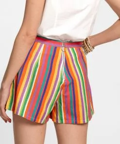 Frances Valentine Short W/Back Zip Candy Stripe APPAREL