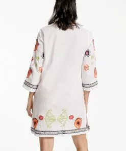 Frances Valentine Capri Tunic Barberton Daisy White Multi