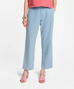 Frances Valentine Chloe Khaki Pant Light Blue APPAREL