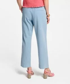 Frances Valentine Chloe Khaki Pant Light Blue APPAREL