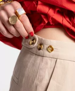 Frances Valentine Chloe Khaki Pant APPAREL