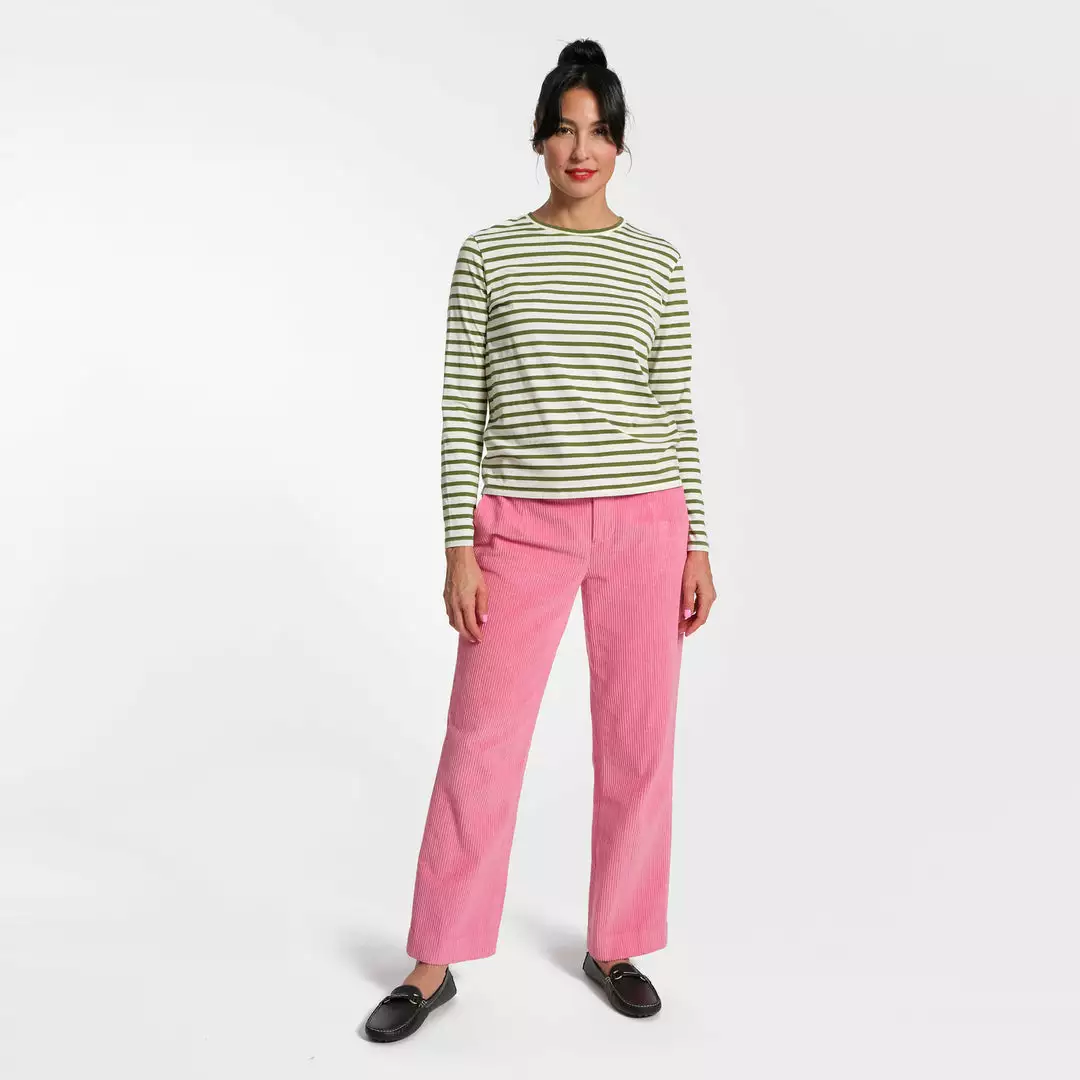 Frances Valentine Long Sleeve Striped Shirt Oyster Green 4 Frances Valentine Long Sleeve Striped Shirt Oyster Green