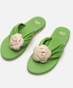 Frances Valentine Magnolia Cloud Thong Sandal Green Oyster NEW ARRIVALS 8 Frances Valentine Magnolia Cloud Thong Sandal Green Oyster NEW ARRIVALS