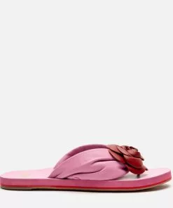 Frances Valentine NEW ARRIVALS Magnolia Cloud Thong Sandal Pink Red