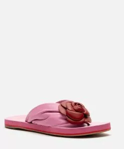 Frances Valentine NEW ARRIVALS Magnolia Cloud Thong Sandal Pink Red