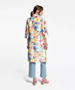 Frances Valentine APPAREL Balmacaan Hibiscus