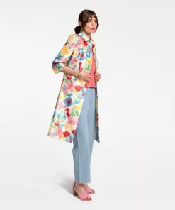 Frances Valentine APPAREL Balmacaan Hibiscus